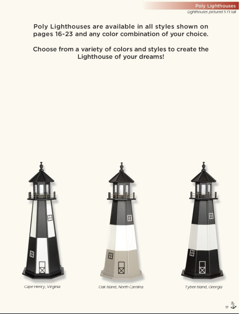 3 Poly lighthouse styles