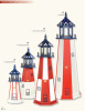 Patriotic Poly Lighthouses